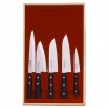 Комплект из 5 ножей для всех видов продуктов в деревянной подарочной коробке