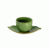 Чашка с блюдцем листок
